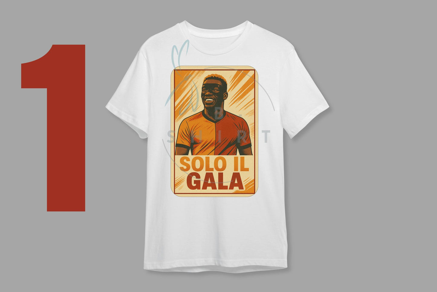 "SOLO IL GALA - SADECE GALATASARAY Victor Osimhen" Yeni Efsane Taraftar Tişörtü - B-Shirt - Tişört Tasarım Atölyesi