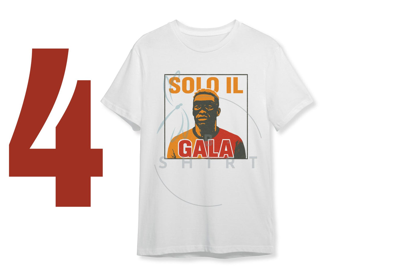"SOLO IL GALA - SADECE GALATASARAY Victor Osimhen" Yeni Efsane Taraftar Tişörtü - B-Shirt - Tişört Tasarım Atölyesi