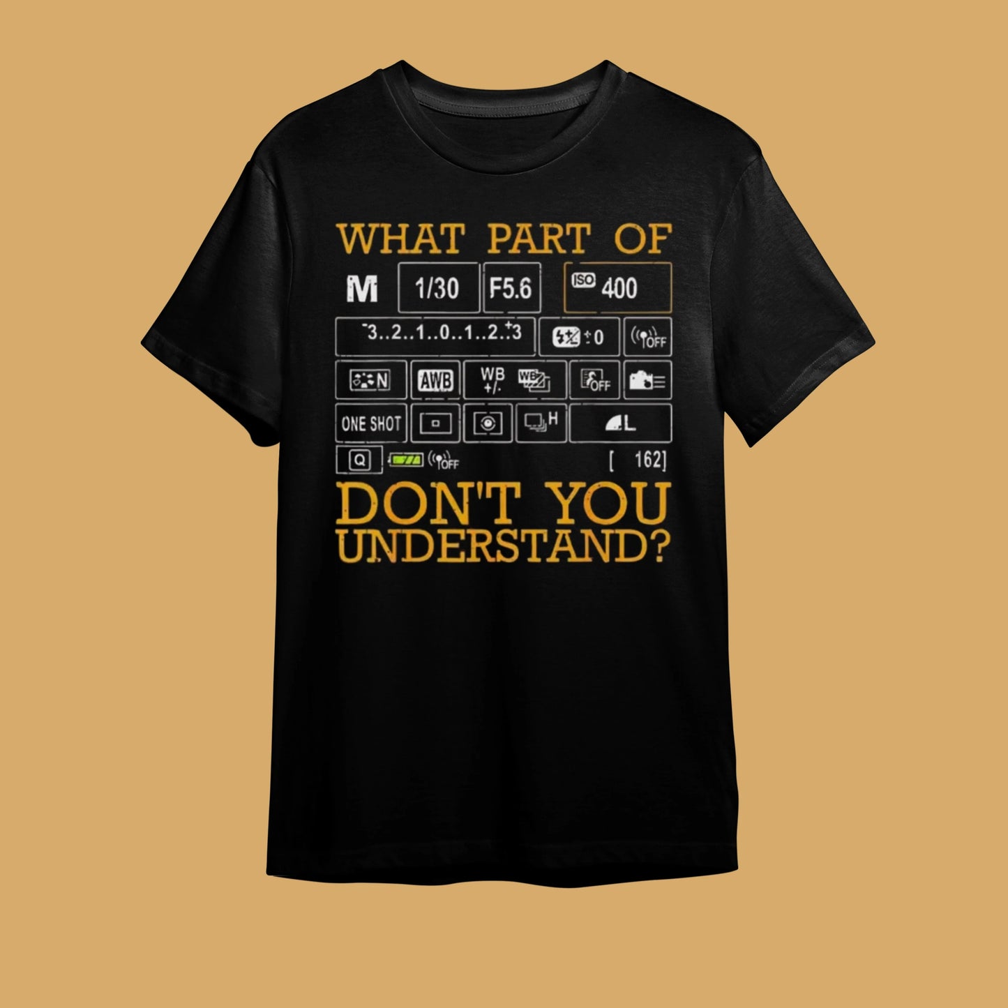 "Neresini Anlamadın?" Fotoğrafçılık Mizah Tişörtü - B-Shirt - Tişört Tasarım Atölyesi