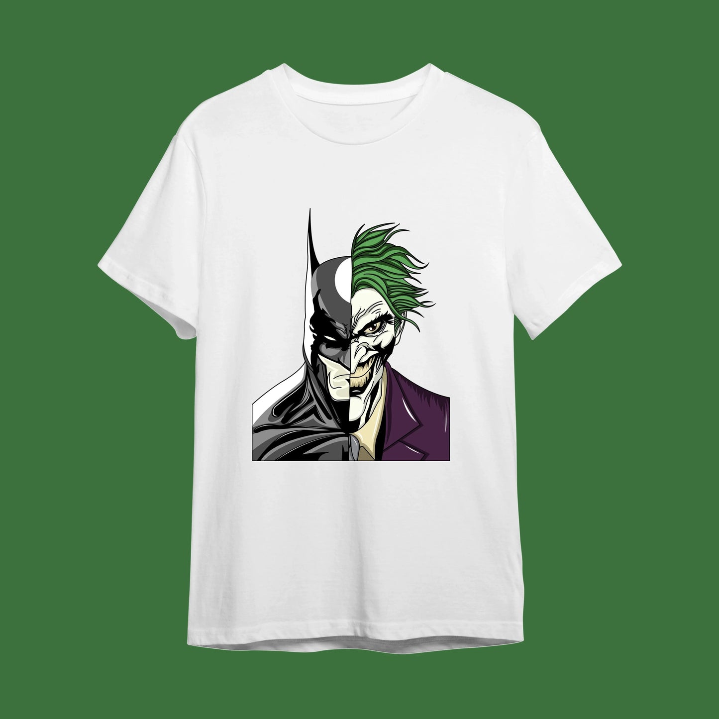 "İki Yüz Bir Adalet - Batman & Joker" İkonik Çizgi Roman Tişörtü - B-Shirt - Tişört Tasarım Atölyesi