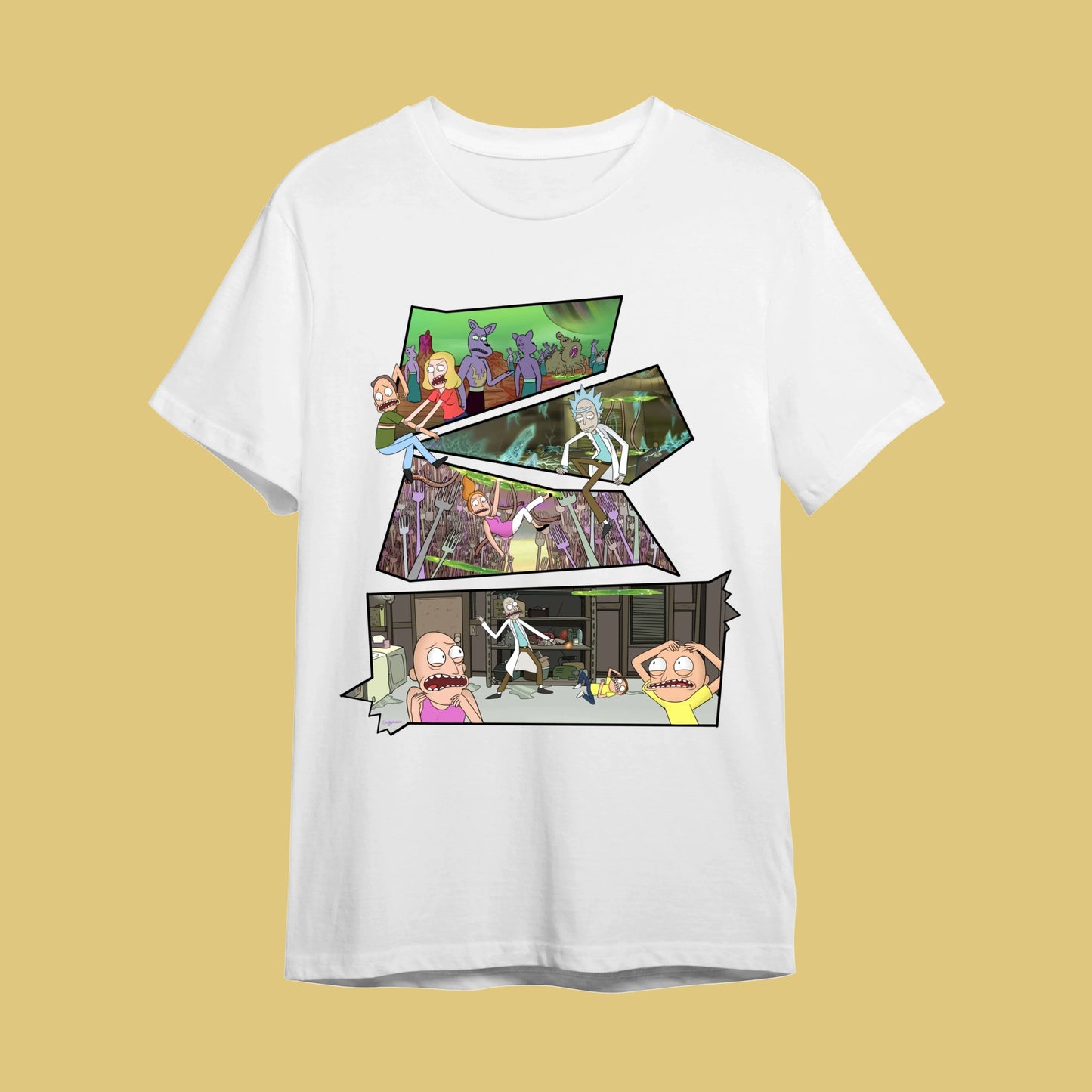 "Rick and Morty - Çoklu Evren Macerası" Çizgi Dizi Tişörtü - B-Shirt - Tişört Tasarım Atölyesi