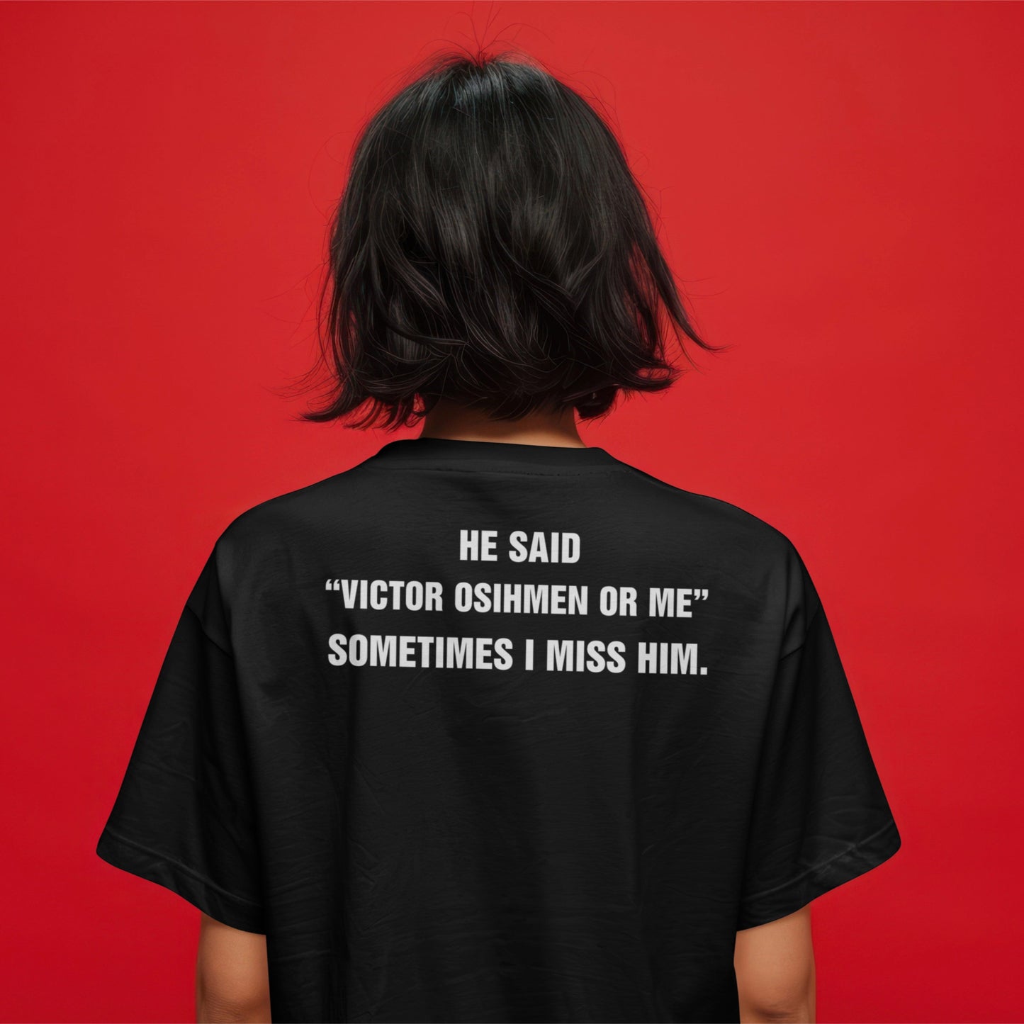 "OSIMHEN OR ME> Ex - Minimal Galatasaray Taraftar Tişörtü - B-Shirt - Tişört Tasarım Atölyesi