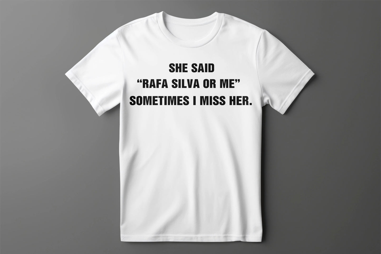 “RAFA SILVA > Ex” Minimalist Tişört - B-Shirt - Tişört Tasarım Atölyesi