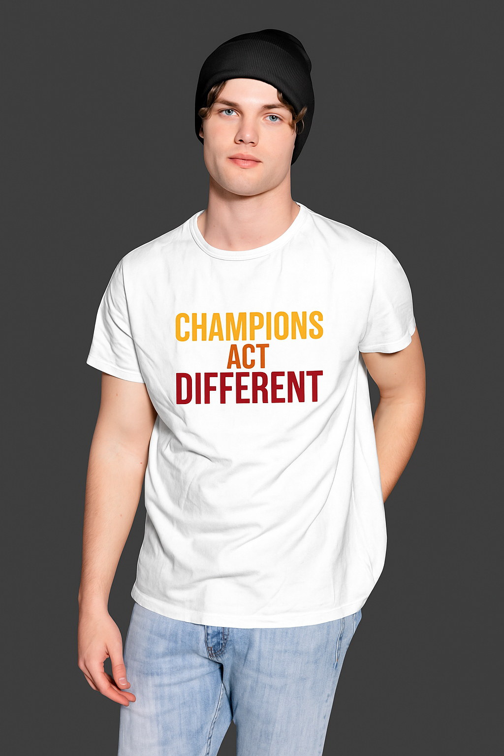 Şampiyonlar Farklı Davranır ''Champions Act Different'' Tişört | Galatasaray Şampiyonluk Ruhu T-Shirt