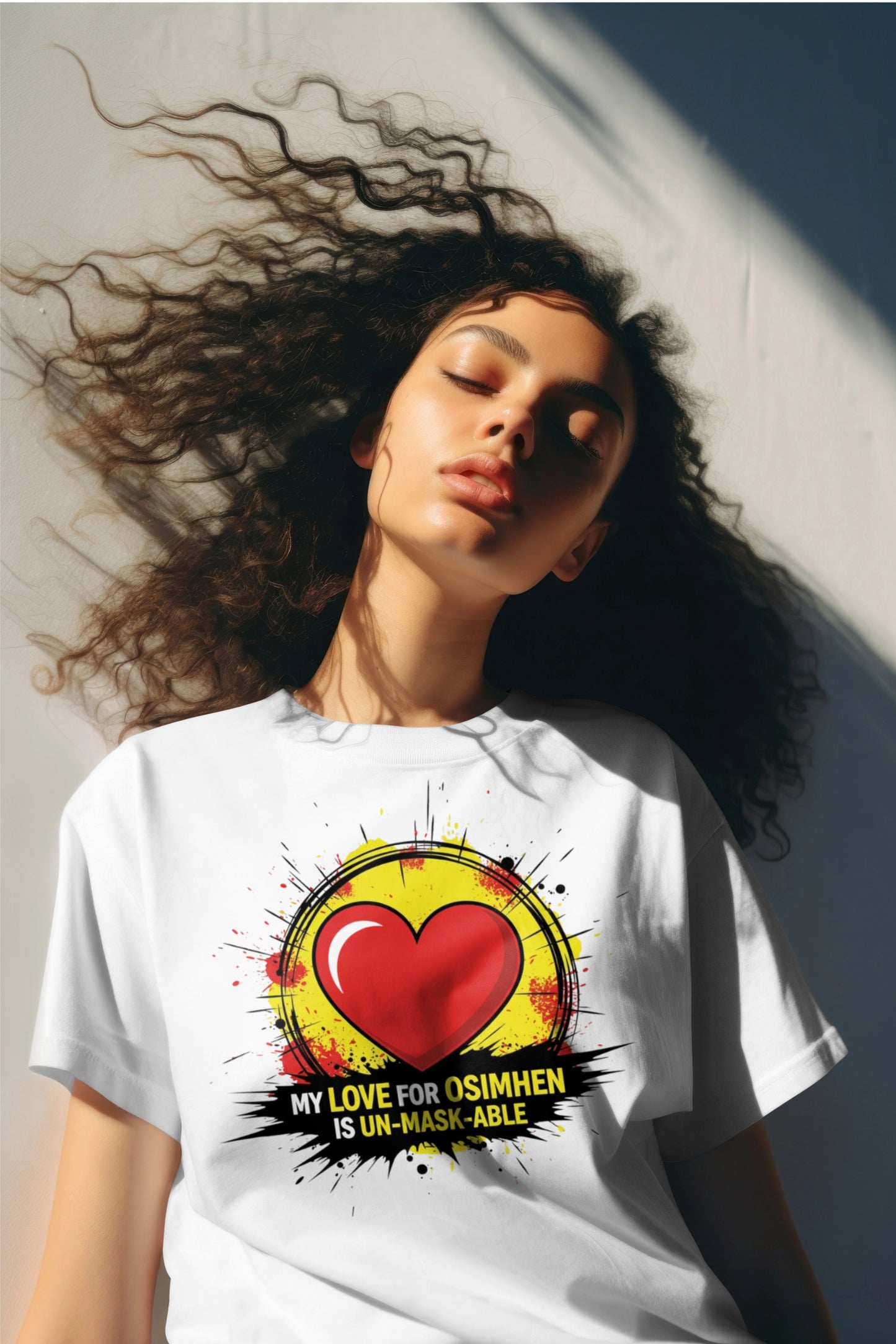 Osimhen Aşkı Maskelenemez Tişört | Futbol Taraftar Maskeli Unmaskable T-Shirt
