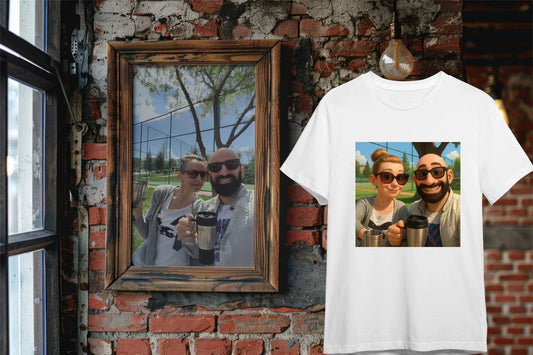 "Fotoğrafını Sanat Eserine Dönüştür" 11 Farklı Stilde Kişiye Özel Tasarım Tişört - B-Shirt - Tişört Tasarım Atölyesi