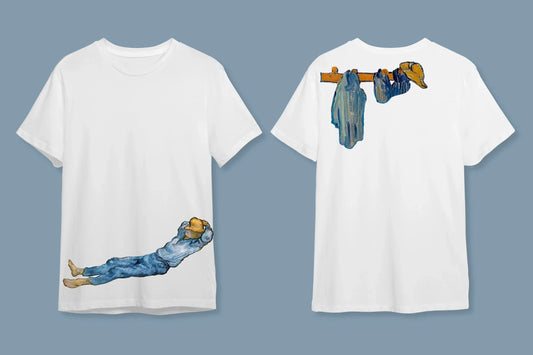 "Emeğin Ardından Dinlenme - Van Gogh Stili" Sanatsal Anlatı Tişörtü - B-Shirt - Tişört Tasarım Atölyesi