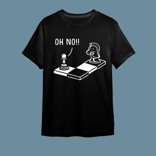 Knightmare - At Hamlesi Kabusu" Satranç Mizah Tişörtü - B-Shirt - Tişört Tasarım Atölyesi