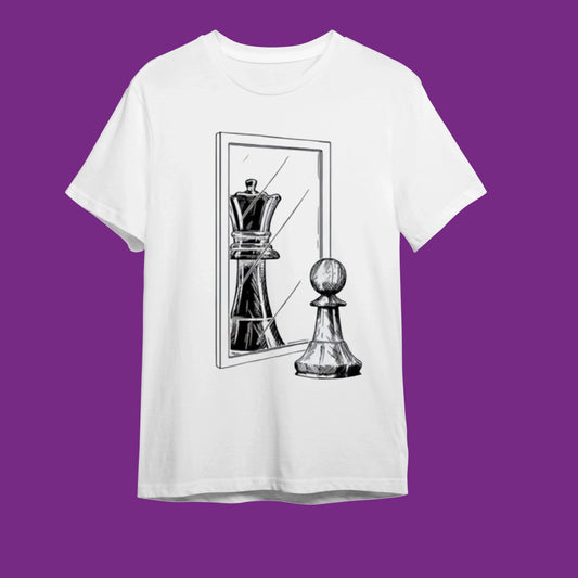 Mirror Queen - Potansiyelini Gör" İlham Veren Tişört - B-Shirt - Tişört Tasarım Atölyesi