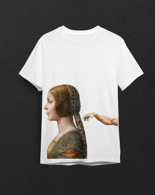 "Rönesans Dokunuşu - İki Başyapıt Bir Arada" Sanat Tarihi Tişörtü - B-Shirt - Tişört Tasarım Atölyesi