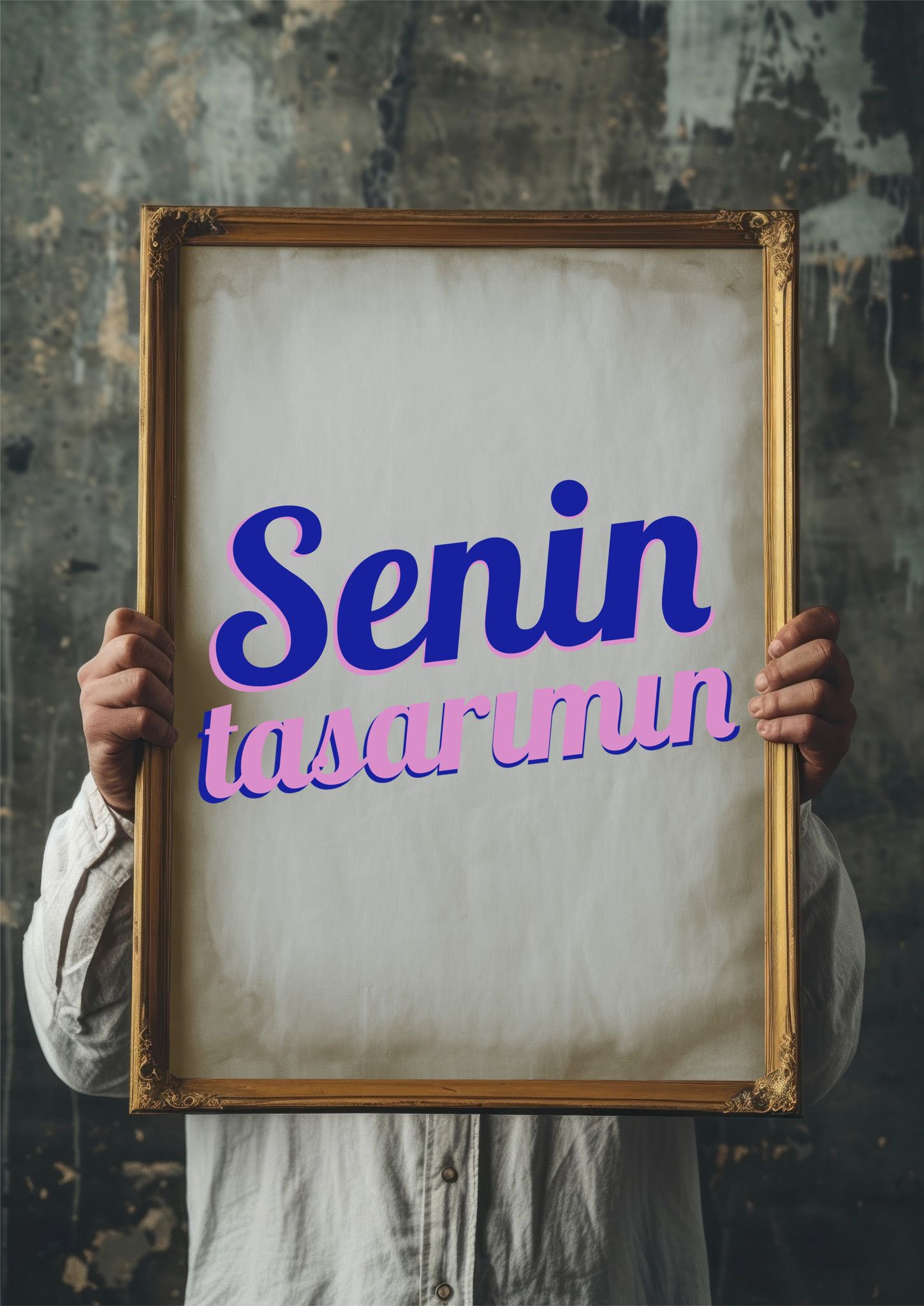 "Bi' TEK SENDE VAR" Kişiye Özel Eşsiz Tasarım Tişörtü - B-Shirt - Tişört Tasarım Atölyesi