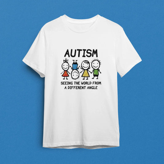"Different Angle / Spectrum Style" Otizm Farkındalık Tişörtü - B-Shirt - Tişört Tasarım Atölyesi