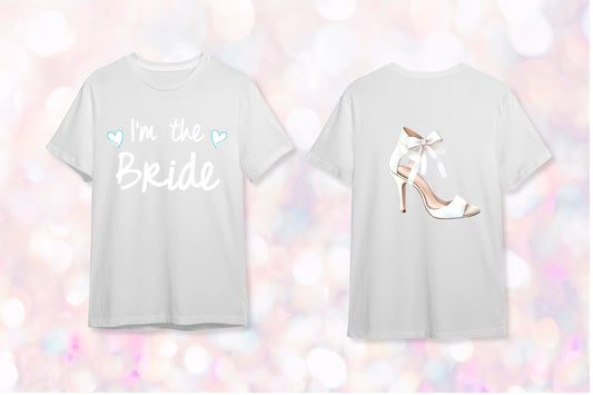 ''I'm the Bride!" Çift Yönlü Gelin Tişörtü - B-Shirt - Tişört Tasarım Atölyesi