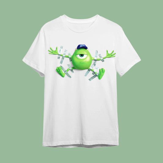 "Mike Wazowski - Bantlanmış Kahkaha" Pixar İlhamlı Mizah Tişörtü - B-Shirt - Tişört Tasarım Atölyesi