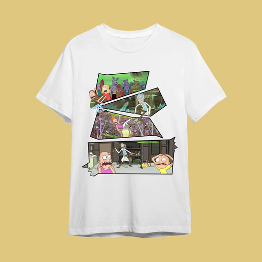 "Rick and Morty - Çoklu Evren Macerası" Çizgi Dizi Tişörtü - B-Shirt - Tişört Tasarım Atölyesi