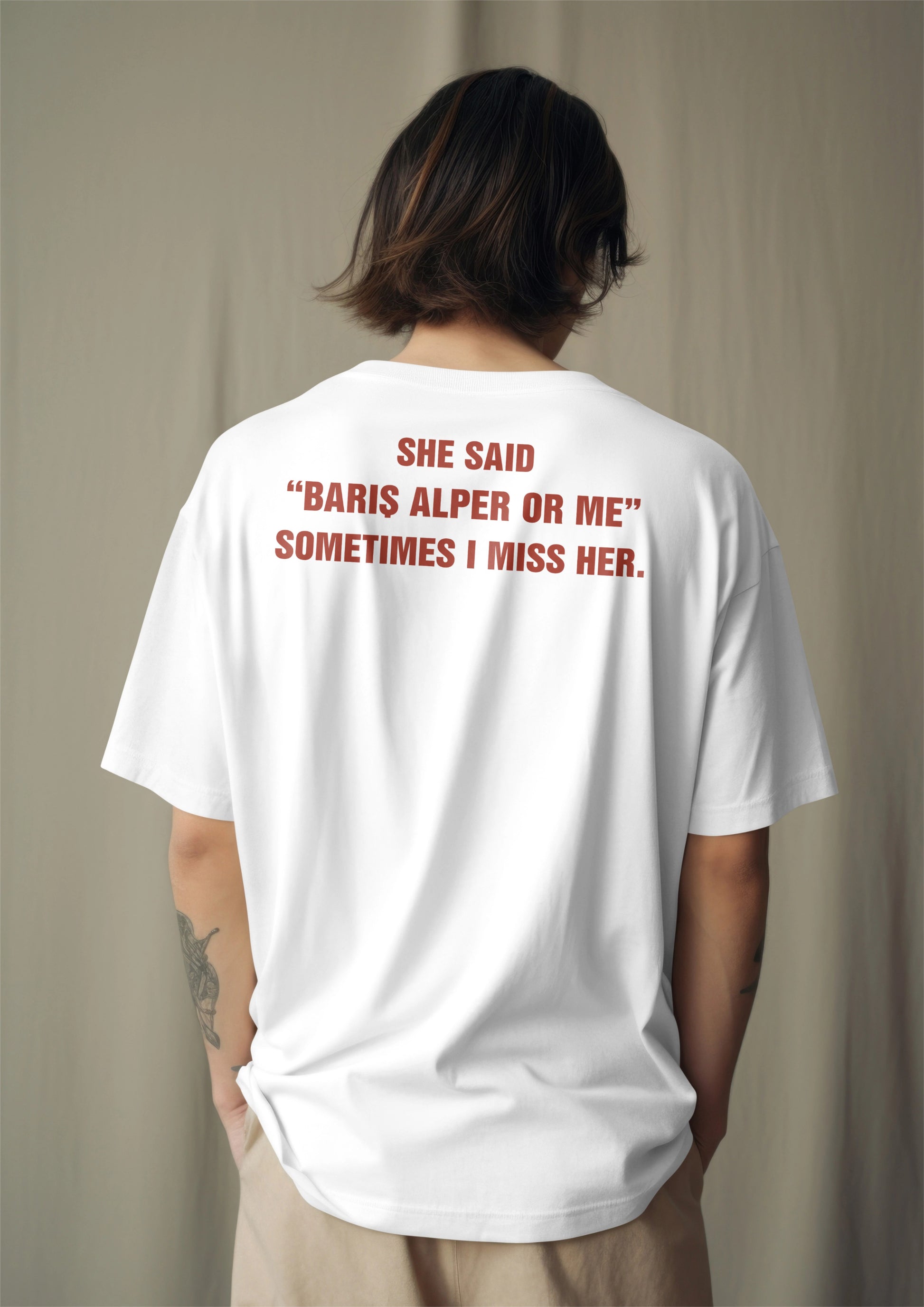 "BARIŞ ALPER OR ME> Ex - Minimal Galatasaray Taraftar Tişörtü - B-Shirt - Tişört Tasarım Atölyesi