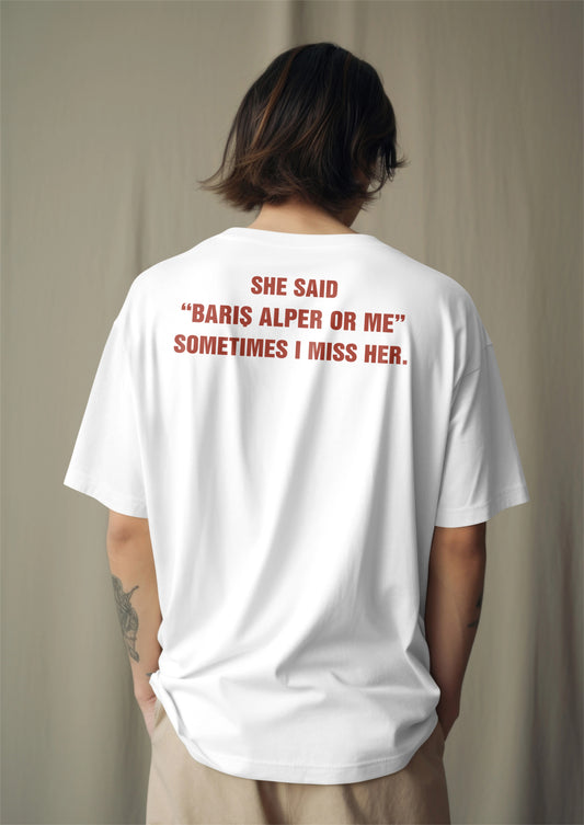 "BARIŞ ALPER OR ME> Ex - Minimal Galatasaray Taraftar Tişörtü - B-Shirt - Tişört Tasarım Atölyesi