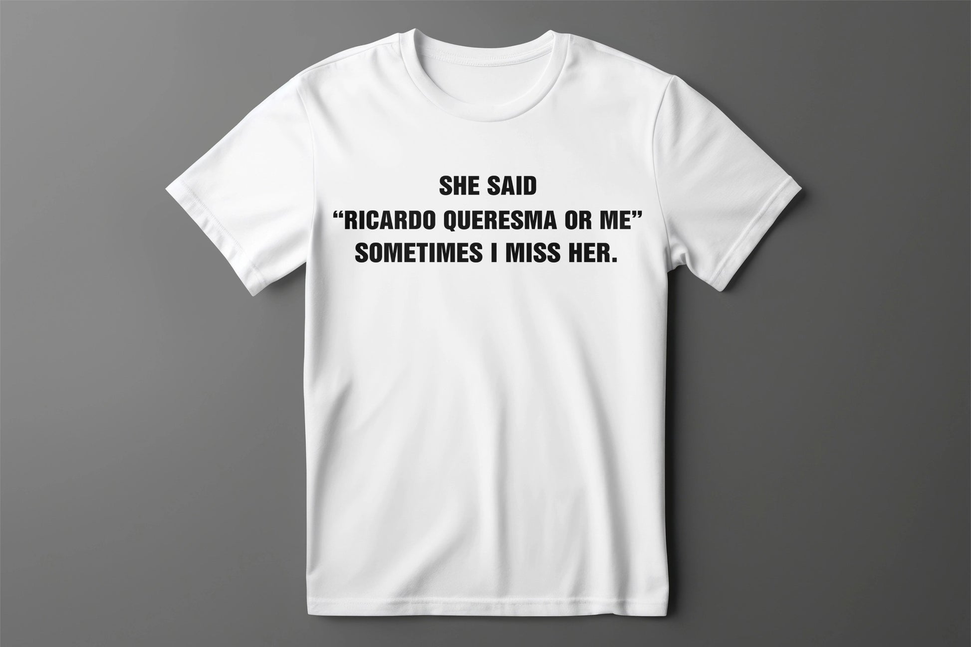 “QUARESMA > Ex” Minimalist Tişört - B-Shirt - Tişört Tasarım Atölyesi