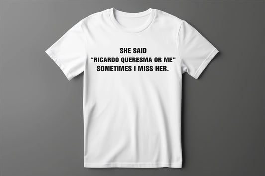 “QUARESMA > Ex” Minimalist Tişört - B-Shirt - Tişört Tasarım Atölyesi