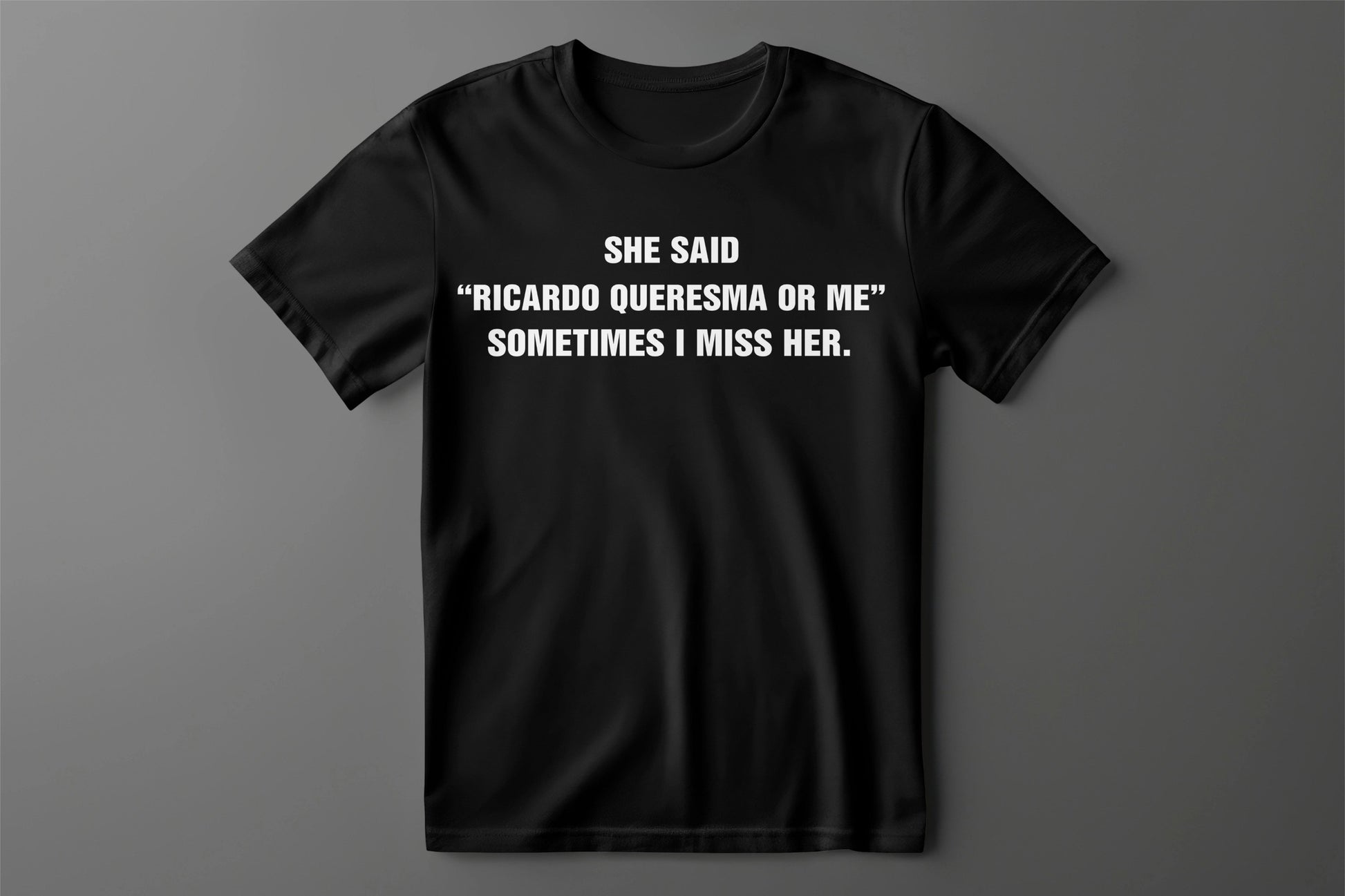 “QUARESMA > Ex” Minimalist Tişört - B-Shirt - Tişört Tasarım Atölyesi