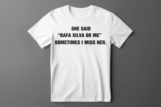 “RAFA SILVA > Ex” Minimalist Tişört - B-Shirt - Tişört Tasarım Atölyesi