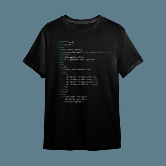 ''Semantik Stil" HTML Mizah Tişörtü