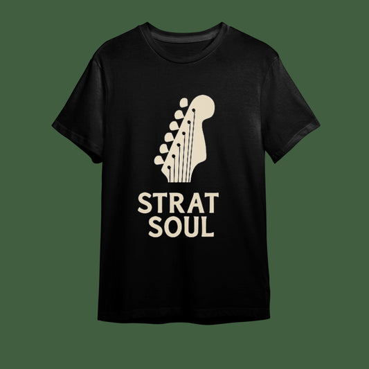 "Strat Soul - Gitarın Ruhu" İkonik Tasarım Tişört | %100 Pamuk, Unisex Tişört | B-Shirt